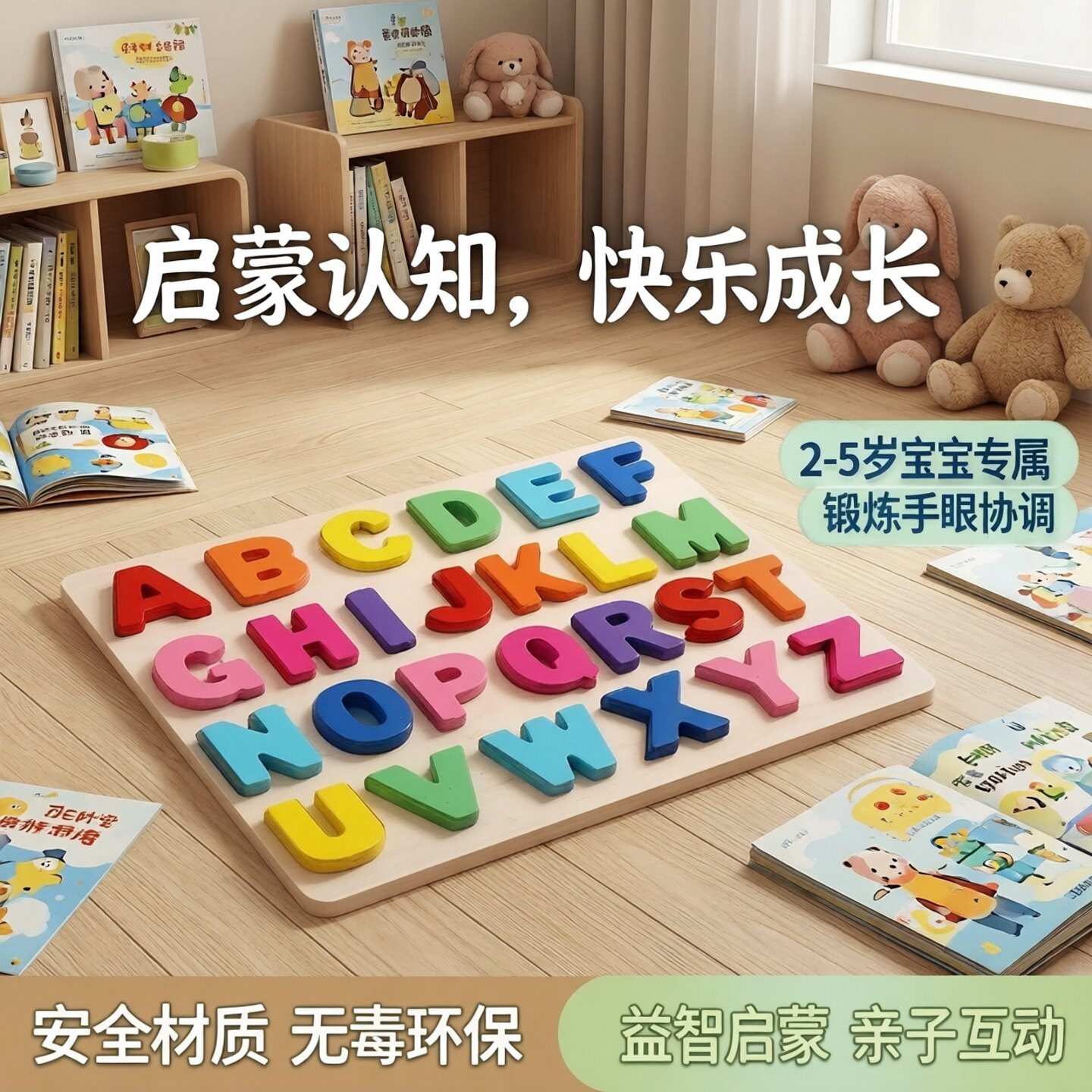 字母益智几何形状2-5女孩玩具图片