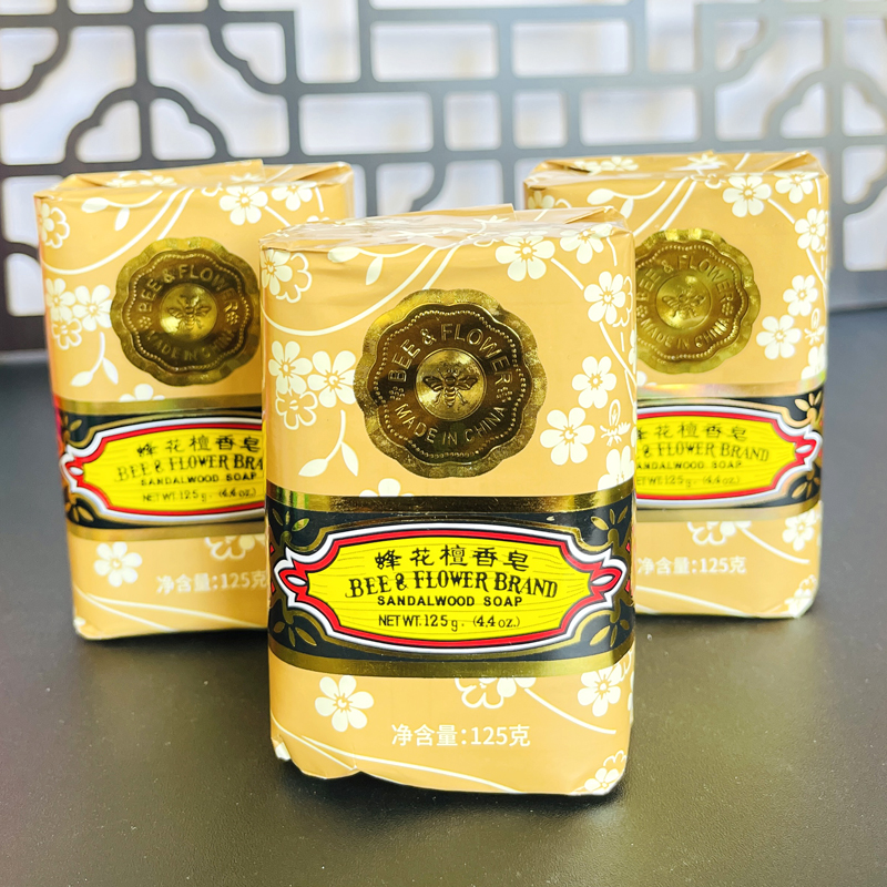 蜂花檀香皂125g5块组合茉莉皂玫瑰皂身体清洁肥皂沐浴皂上海香皂-封面