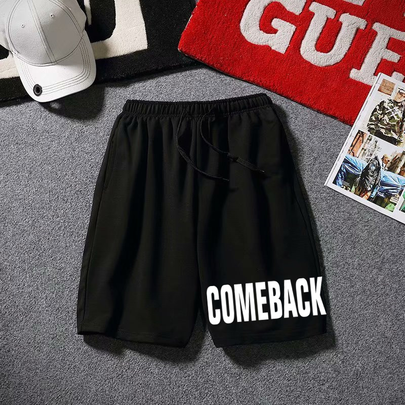 训练短裤子夏季5分五分运动裤动漫休闲潮流大码青少年学生沙滩裤