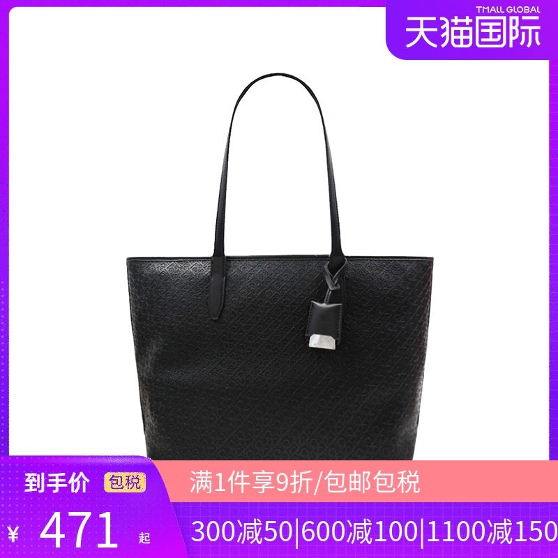 Calvin Klein/凯文克莱女托特包单肩手提大容量包包CKSTRHODA7GE2