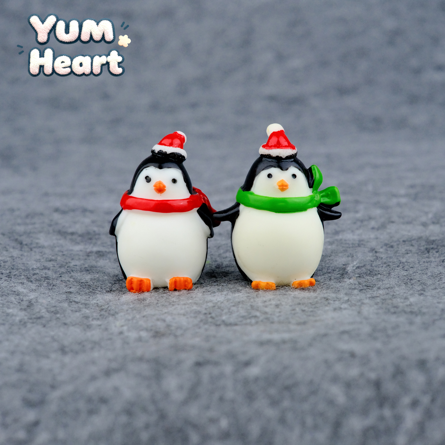 圣诞节企鹅卡通可爱办公室工位桌面摆件汽车载DIY节日氛围装饰品