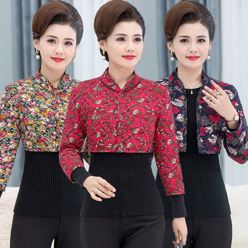 秋冬中老年女装驼绒棉护肩膀加厚护颈椎坎肩九分袖背心妈妈装马夹