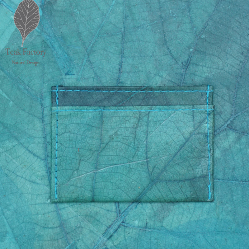 柚木工厂Teak树叶卡包大自然创意森林包礼物树叶皮革森林造物