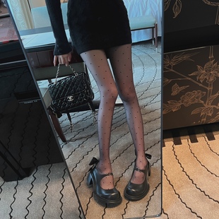 薄款 袜辣妹百搭打底袜冬季 波点性感连裤 透肤美腿丝袜 MIMIFACE