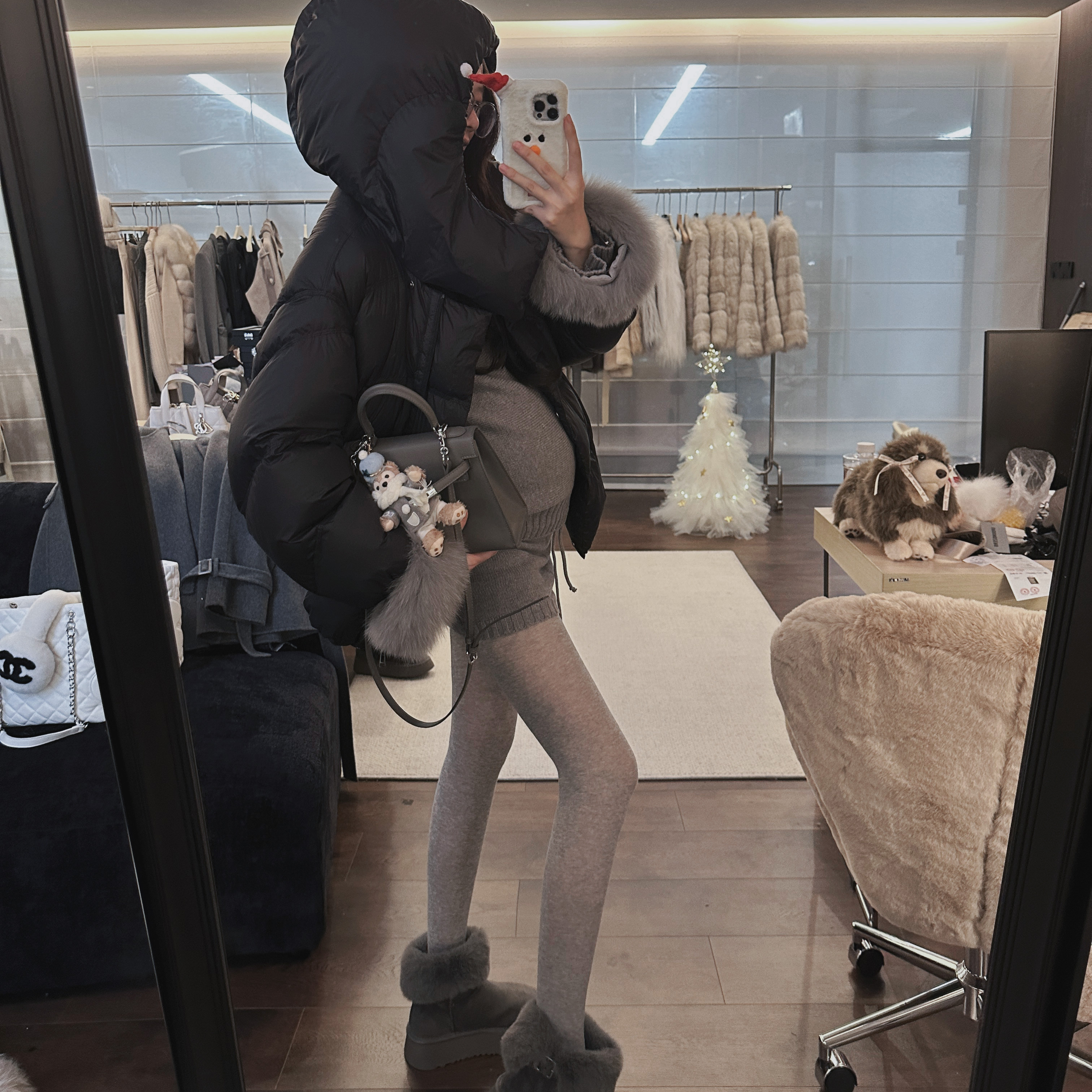 IN MIMIFACE【12.22/20:00上新】大帽子羽绒服