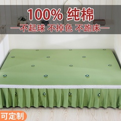 榻榻米的专用床单纯棉斜纹大尺寸防滑田园风四季通用全棉炕单定制