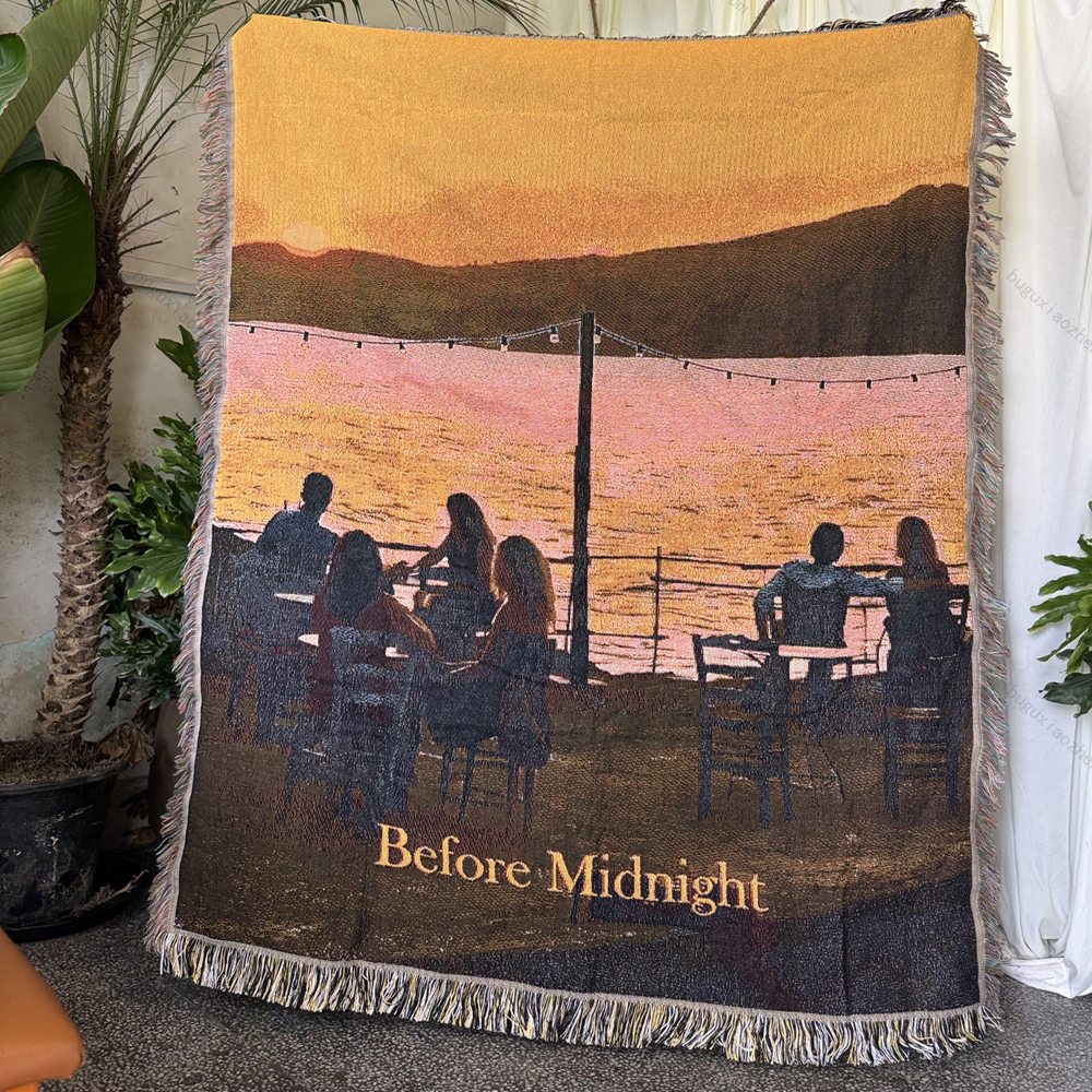 自制<爱在日落黄昏前>艺术挂毯