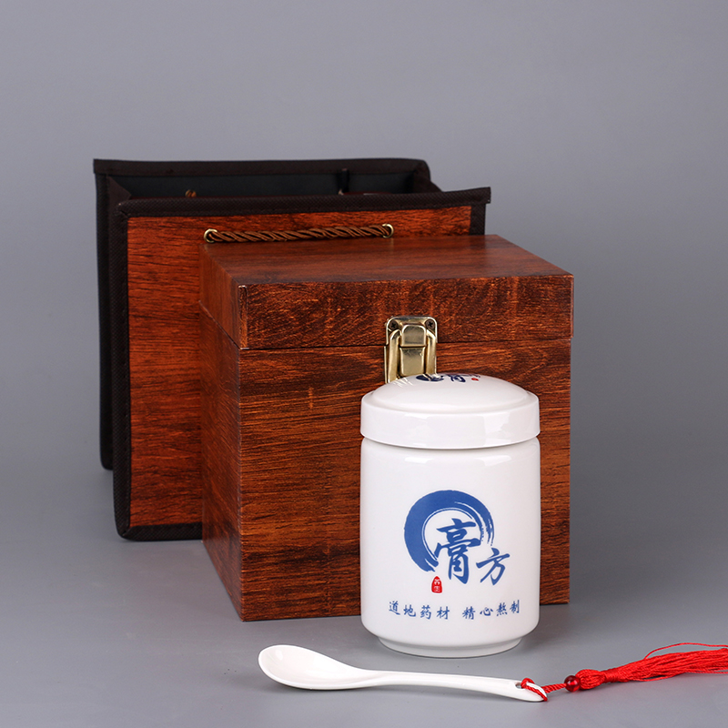 陶瓷蜂蜜瓶礼盒装储物罐