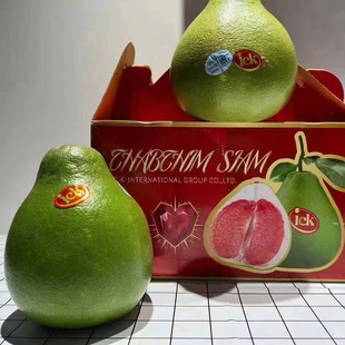 正宗泰国ick红宝石土豪柚子2个7斤左右皮薄肉厚甜度高水润甜嫩礼