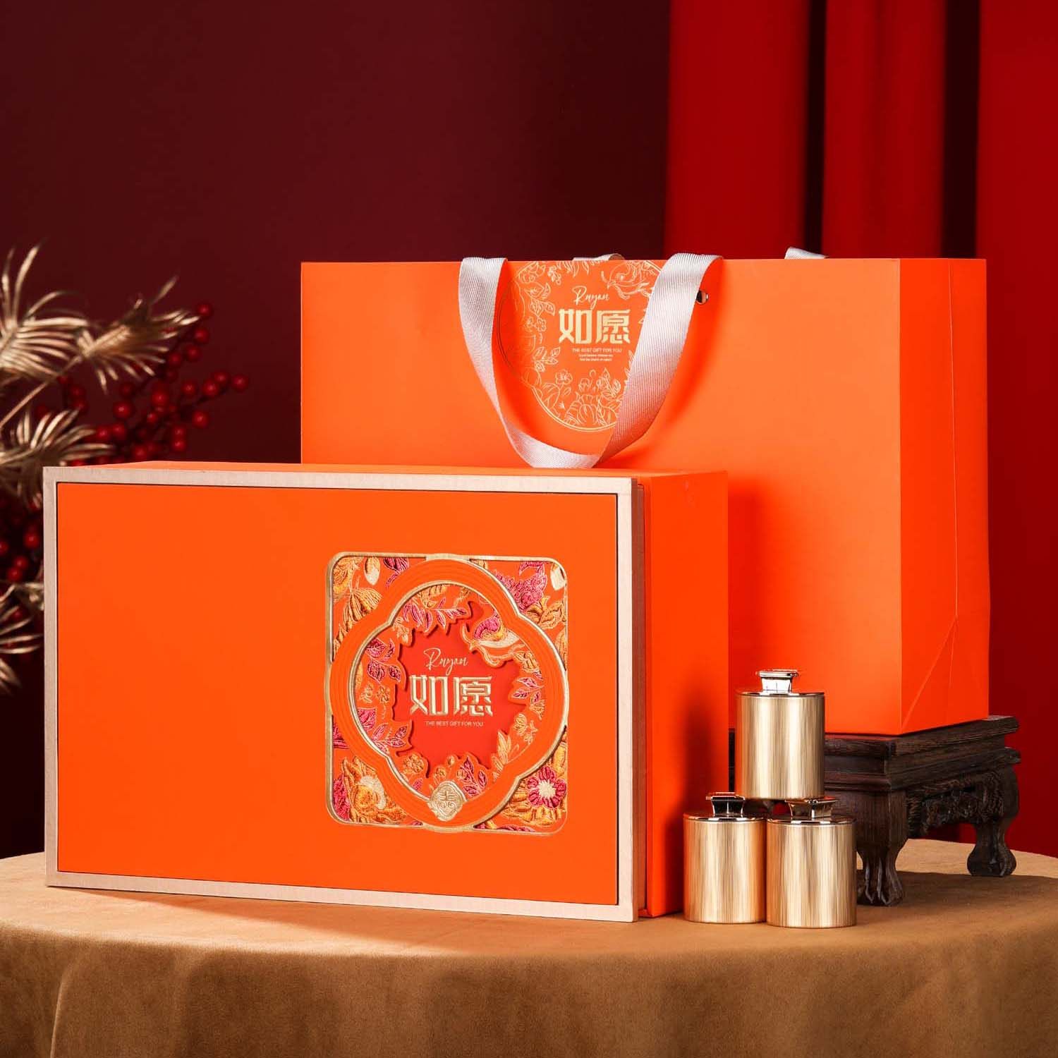 新款小罐装茶叶包装盒通用红茶金骏眉大红袍普洱碎银子礼盒空盒