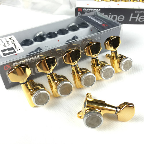 日产GOTOH 电吉他自锁琴头钮弦钮 锁弦卷弦器 SG381-07MGT 金色