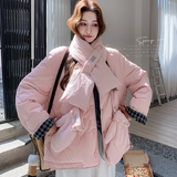 新品！两面穿超可爱90羽绒服D333P275K398，女装羽绒服，两个王小姐