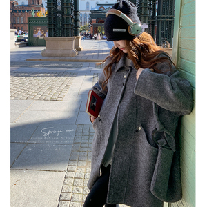 新品！现货 100毛双面羊毛大衣(带包包) D355P285K398，女装毛呢外套，两个王小姐