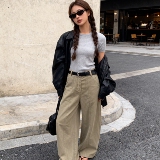 新款！现货！水洗休闲裤C282P145K238，女装休闲裤，两个王小姐