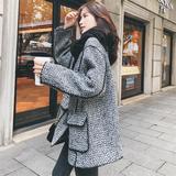 秋冬新款现货！！小香风粗花呢大衣已夹Q92P165K258，女装毛呢外套，两个王小姐
