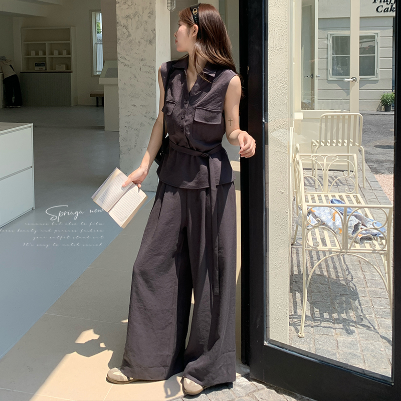 25春夏新品！现货！超透气优雅姐姐套装X287P155K228，女装套装/套裙，两个王小姐