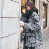 2021秋冬新款！！小香风流苏粗花呢大衣已夹棉Q92P165K258，女装毛呢外套，两个王小姐