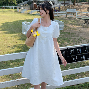 2022夏款现货！！浮雕玫瑰闪钻娃娃裙 LT09P100K158图片
