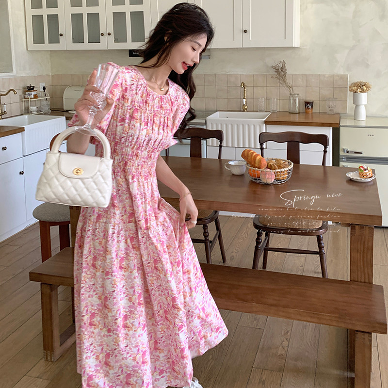 夏款现货！棉布印花连衣裙X236P130K188,女装连衣裙,两个王小姐