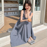 25春夏新款！现货小格子田园感连衣裙C256P130K188，女装连衣裙，两个王小姐