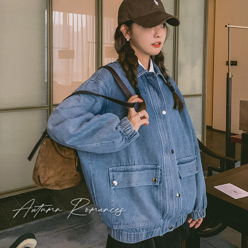 新款！！出货中！玩味复古牛仔教练外套C122P130K188,女装短外套,两个王小姐