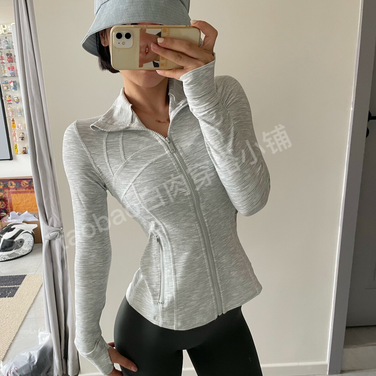 长袖运动健身女紧身显瘦上衣夹克