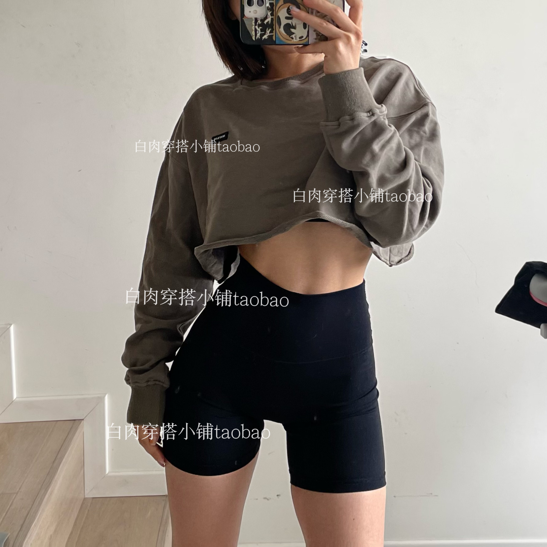 短款葱头徽标秋冬长袖卫衣