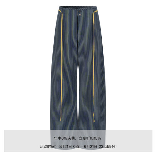 MHV ARCHIVE 26ss  抽绳条纹休闲裤