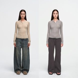 亨利衫 羊毛天丝修身 针织打底 ARCHIVE MHV