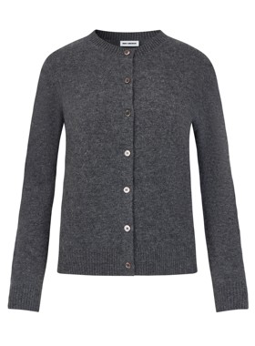 MHV ARCHIVE 澳洲美利奴羊毛女士圆领中长款开衫针织毛衣