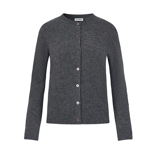 MHV ARCHIVE 澳洲美利奴羊毛女士圆领中长款开衫针织毛衣