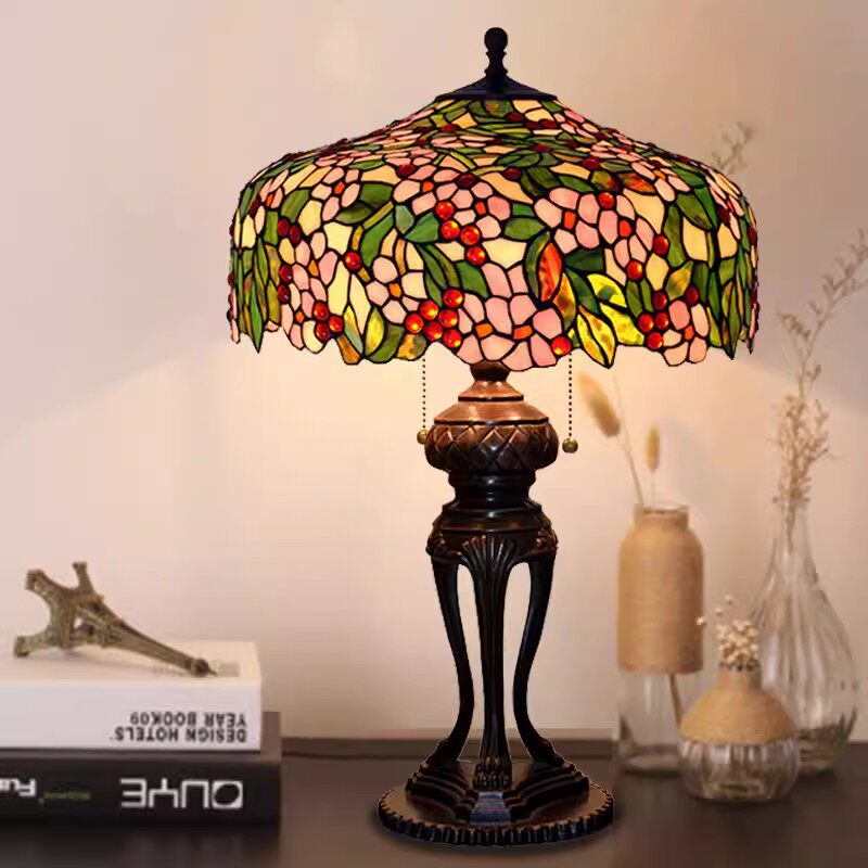 【苹果花】欧式乡村田园浪漫复古典客厅卧室书房落地灯吊灯大台灯