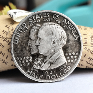 1921年阿拉巴马纪念半美元硬币 50美分银币仿古钱币古币纪念币