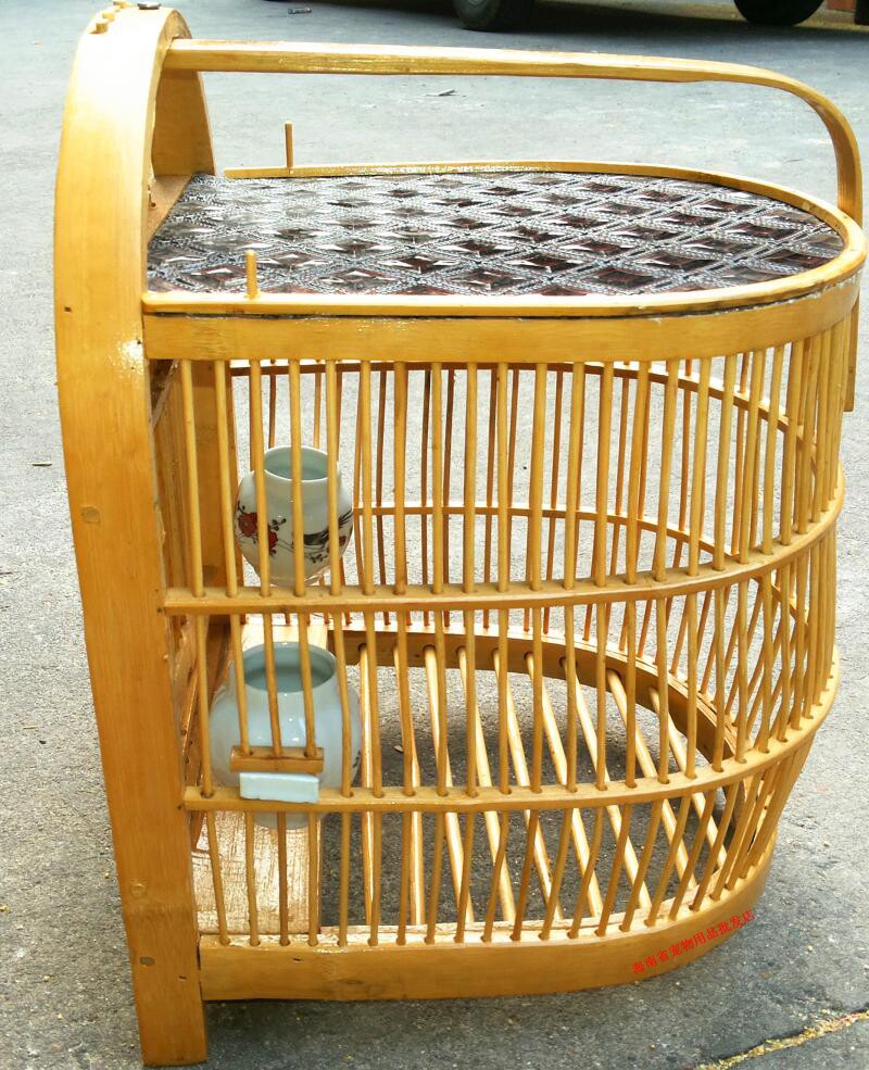 海南宠物用品竹鸡笼 斑鸠笼 鹧鸪鸟笼竹鸟笼 玩笼 竹笼 竹制笼