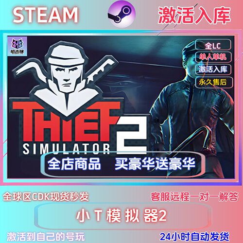 STEAM正版小偷模拟器2激活码国区