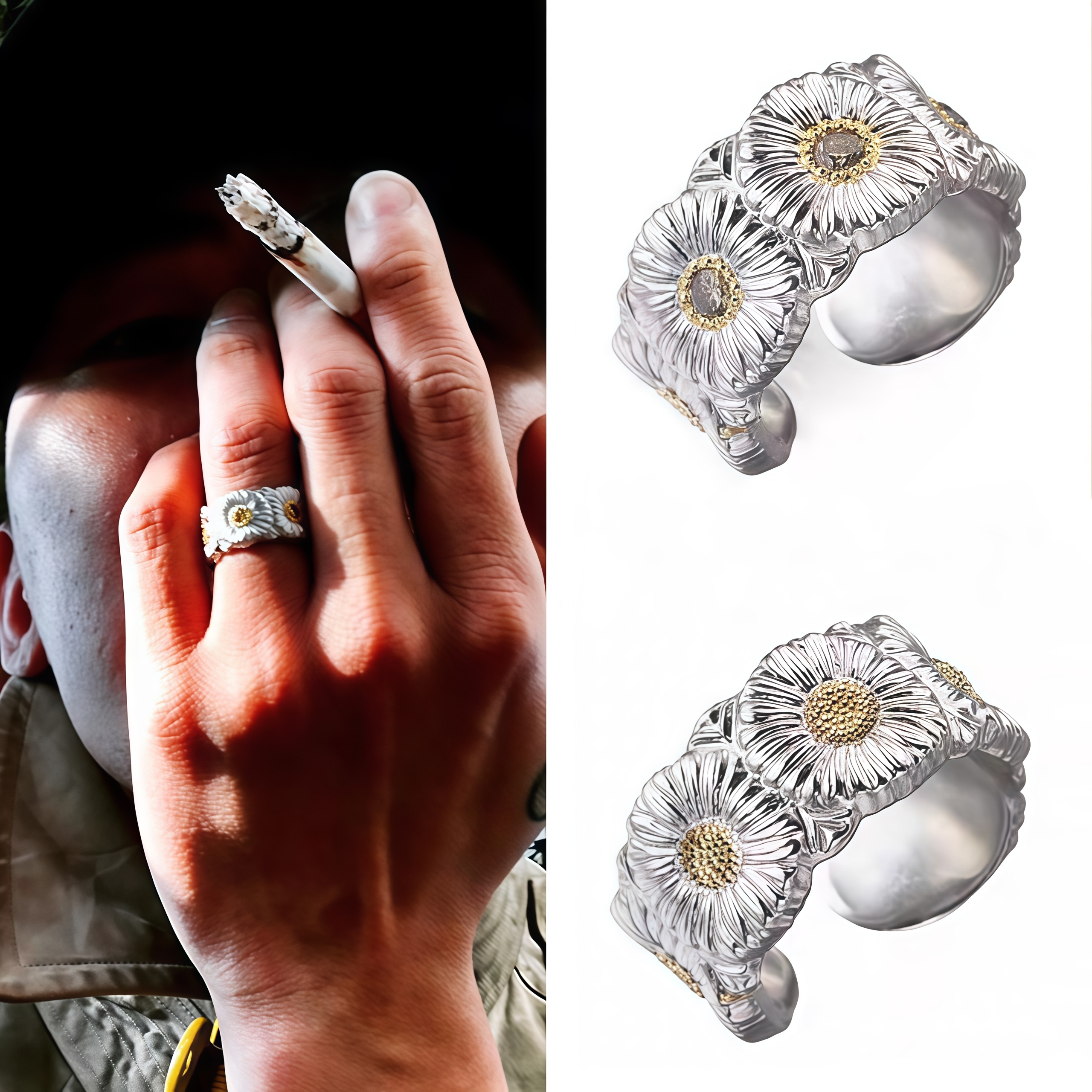 权志龙小雏菊戒指嘻哈同款