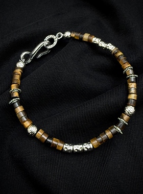 美拉德天然虎石男女同款手串