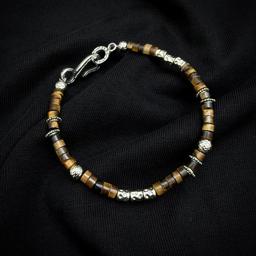 美拉德天然虎石男女同款手串