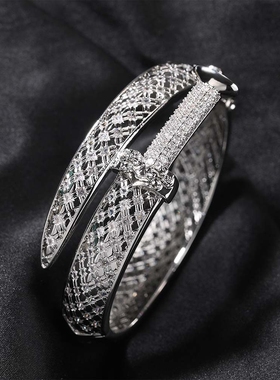 原创国潮越王勾践剑满钻手镯