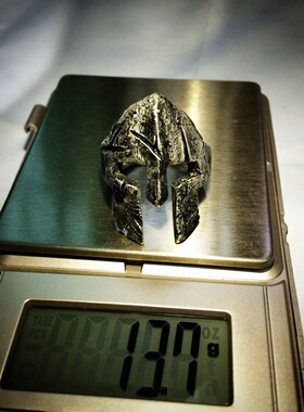 原创手工999纯银斯巴达克斯戒指