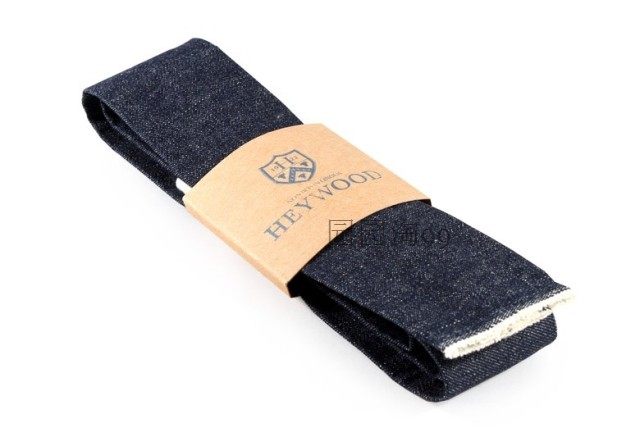 欧美时尚潮流休闲韩版窄版热卖流行复古纯棉全棉手工牛仔蓝色领带