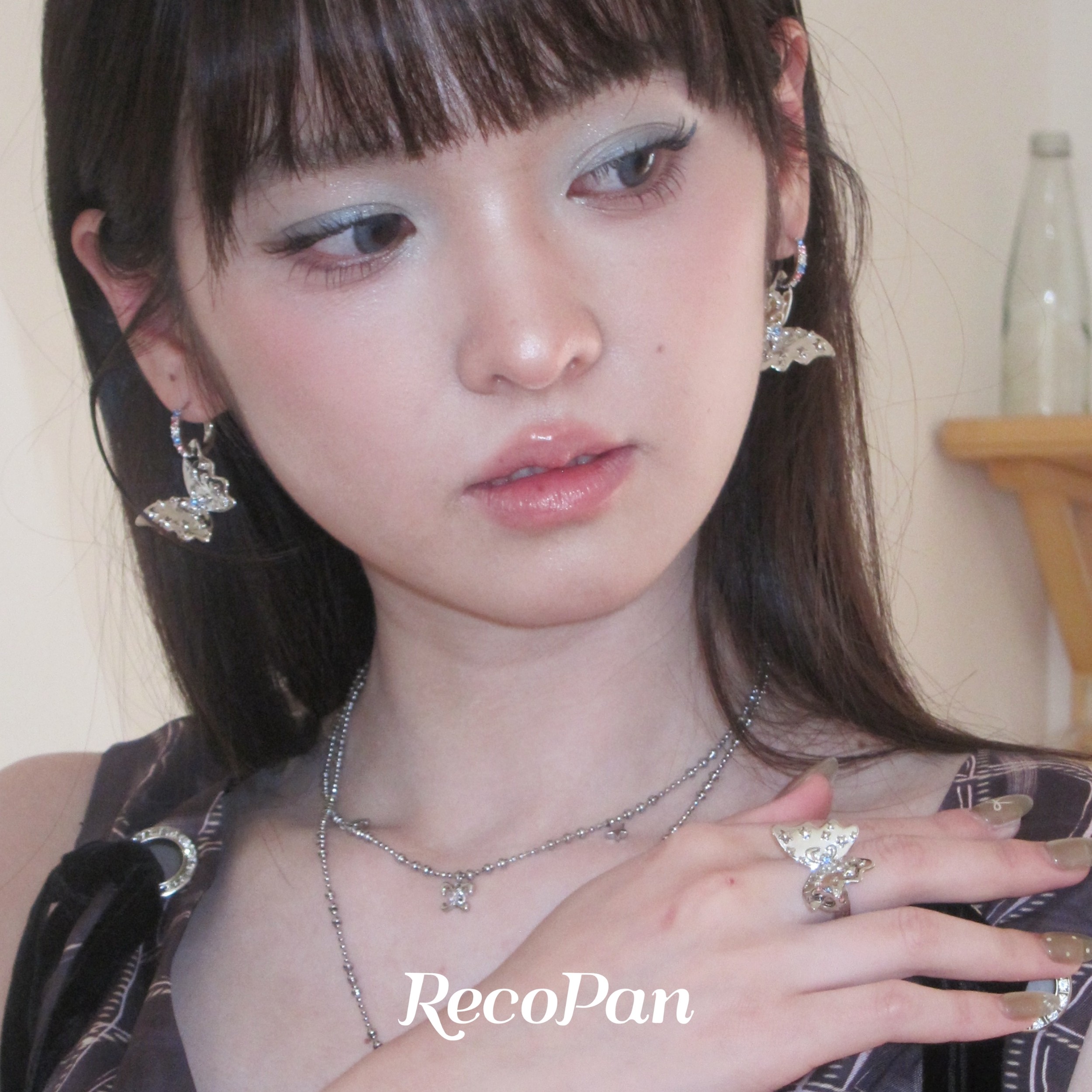 RecoPan蝴蝶絮语/ 原创小众高级感梦幻多戴法耳环耳饰女