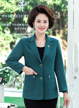 外套中年妇女洋气短款小西服