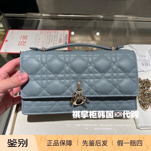 祺掌柜韩国免税店Dior迪奥ladymini链条单肩包2400美金