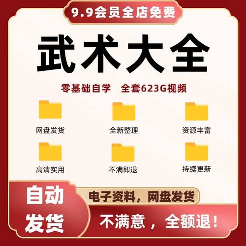 自学武术视频教程入门到精通咏春拳散打擒拿泰拳跆拳道格斗防身术