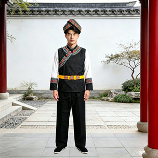 正宗土族演出服青海互助土族衣服少数民族表演用