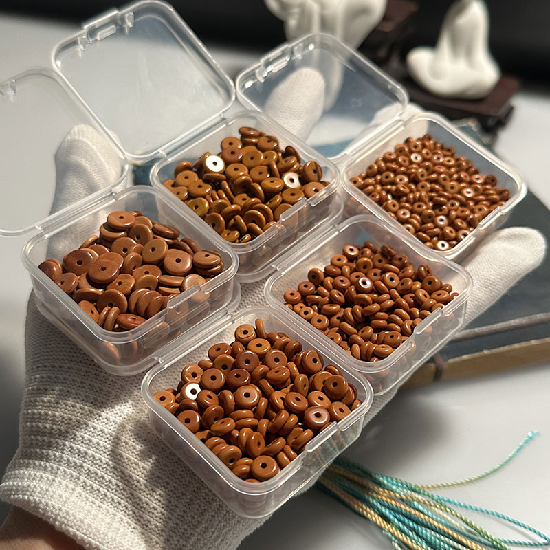 天然橄榄核隔片文玩配件diy散珠