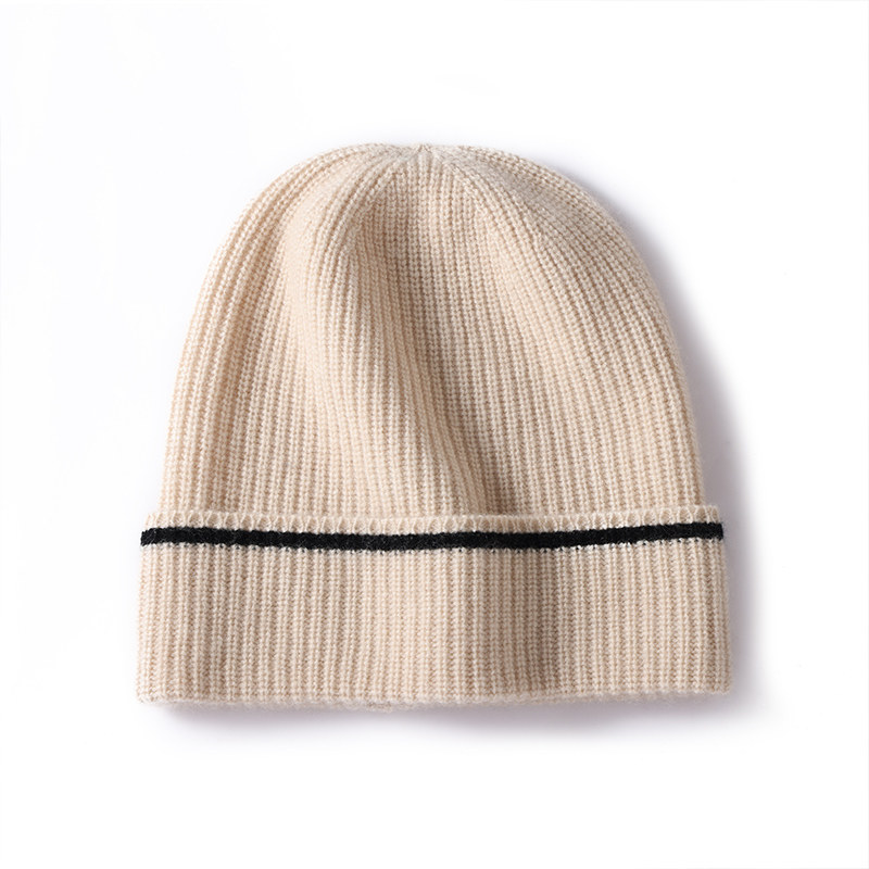 XR134秋冬男女同款羊绒针织帽拼色情侣帽保暖 护耳百搭简约套头帽,服饰配件/皮带/帽子/围巾,帽子,淘宝优惠券,粉丝福利购,淘宝优惠卷