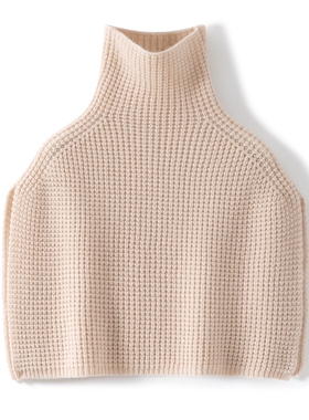 MJ1100羊绒感华夫格围脖 高领设计披肩 冬季保暖护颈百搭针织围脖