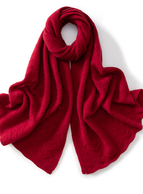 ZX10167优雅质感秋冬女士100%山羊绒围巾高级感穿搭保暖围脖配饰